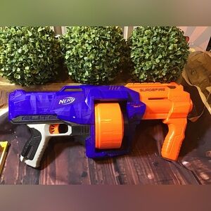 Nerf n strike elite surge fire dart blaster no darts -Preowned
